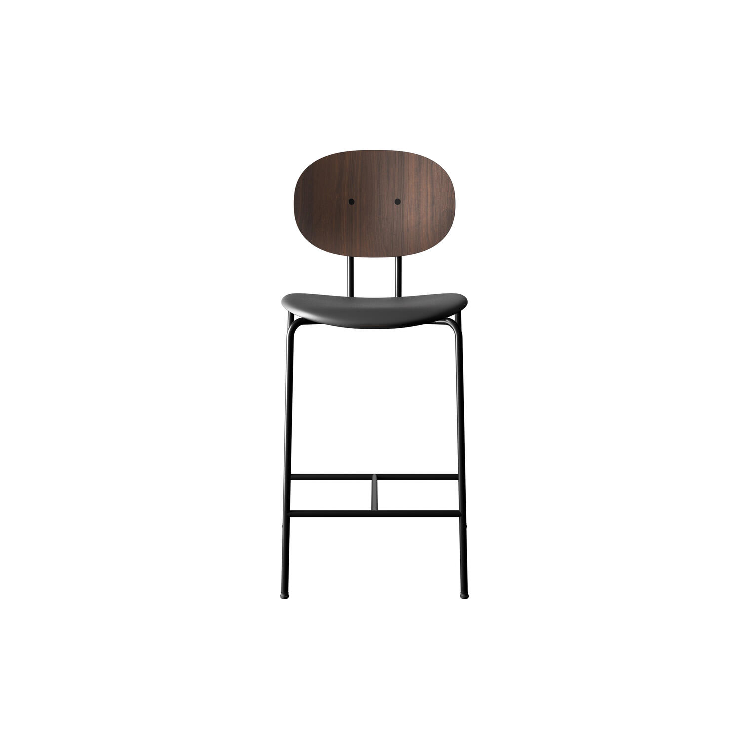 PIET HEIN Counter Chair, oiled walnut/Solid Black 509