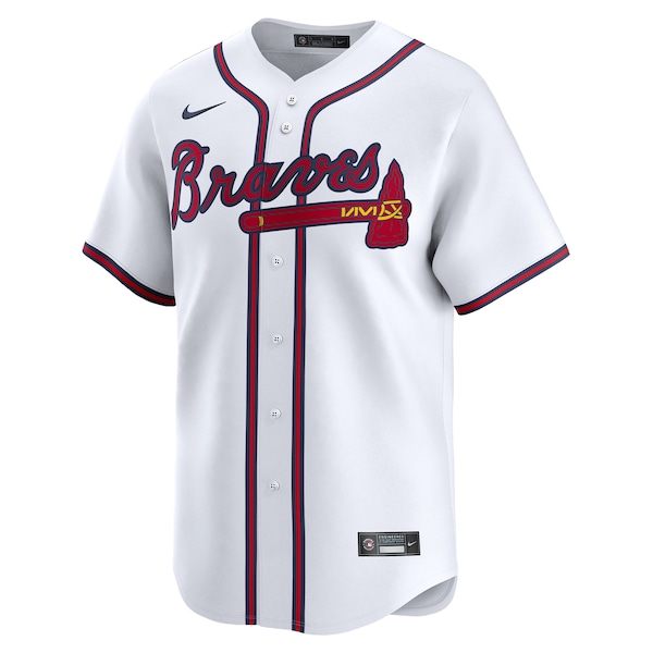 Atlanta Braves Nike Home Limited Jersey - White