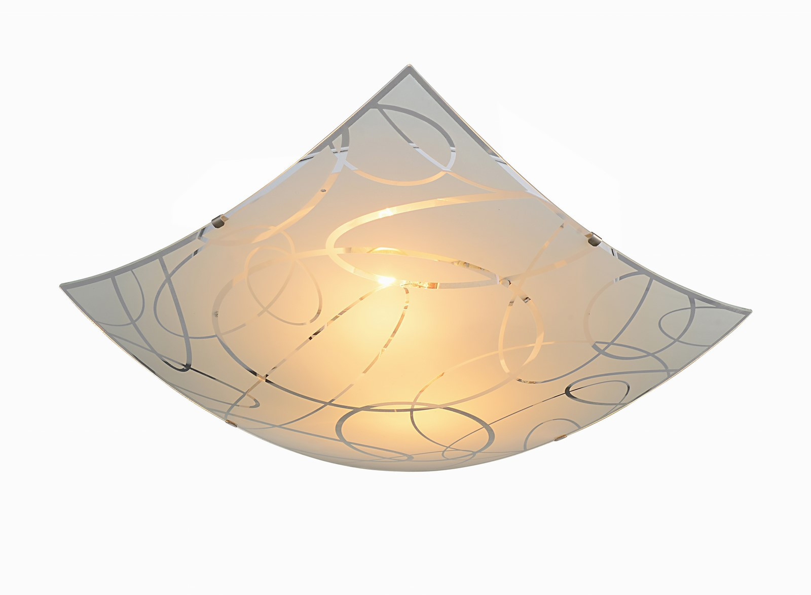 Plafon biały kwadratowy 40cm SPIRELLI 2xE27x40W IP20 Trio