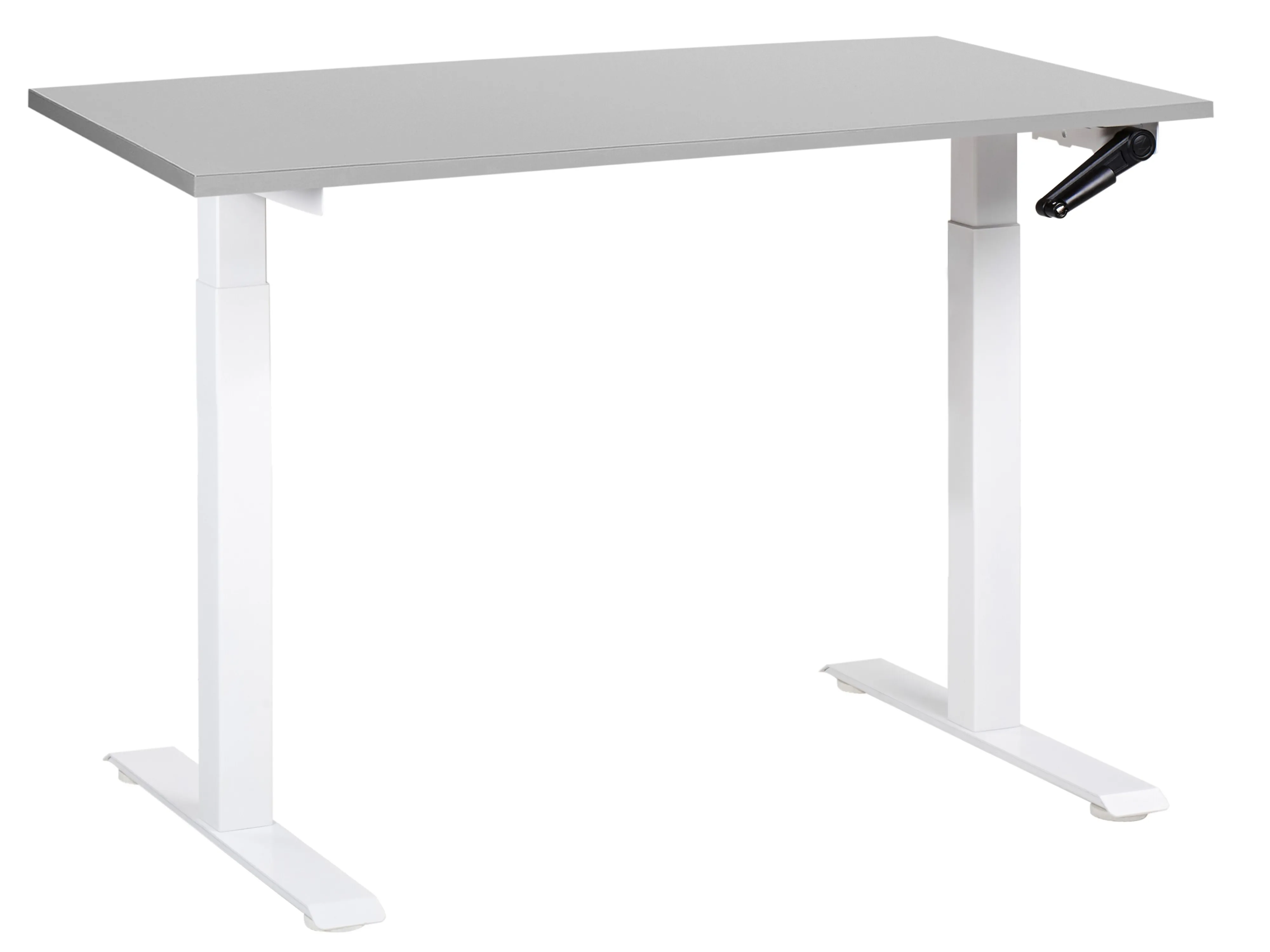 Manual Adjustable Standing Desk DESTINES Grey/ White 120 cm 72 cm