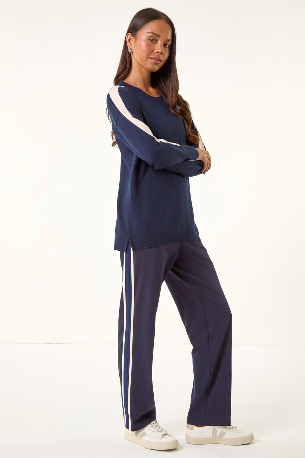 Roman Petite Contrast Knitted Jumper