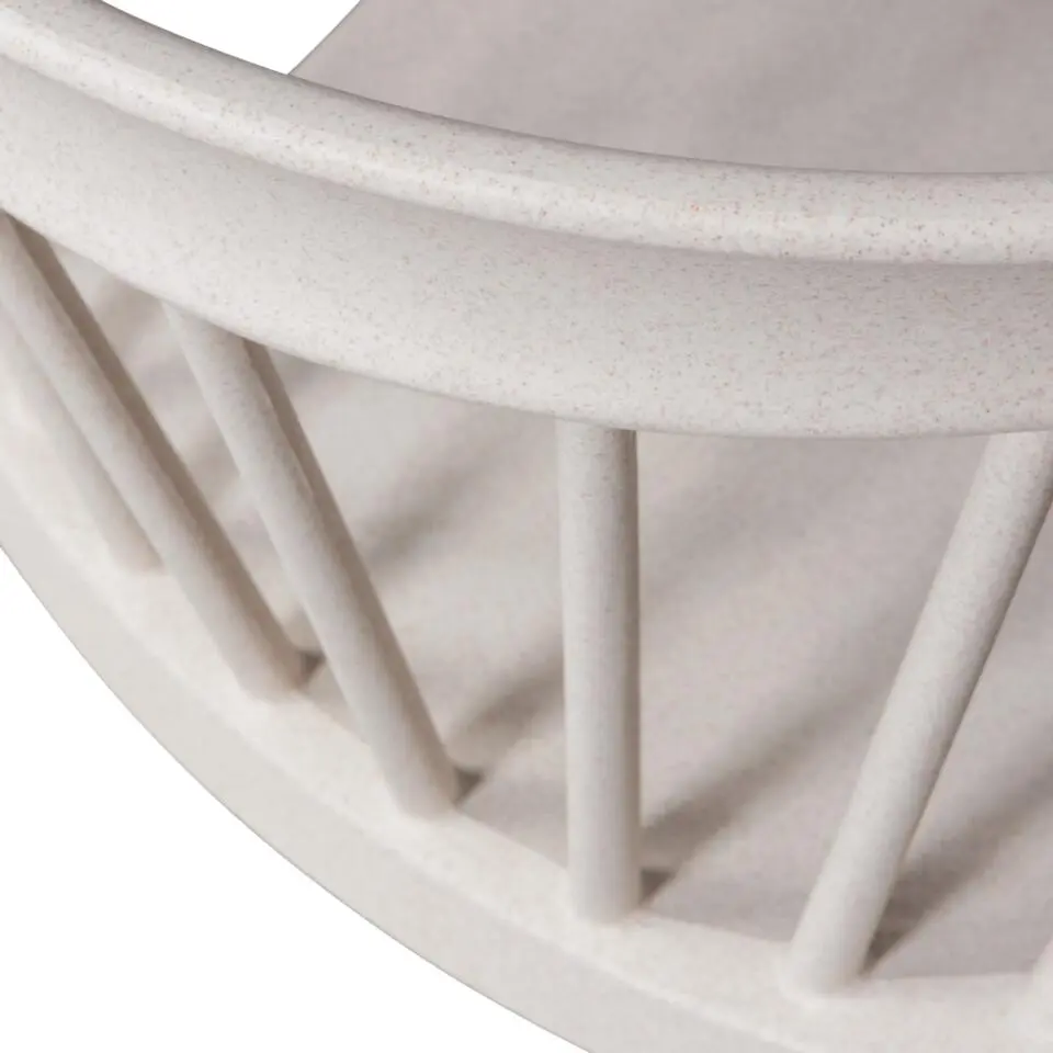 Bliss Tuinstoel Met Spijlen Off White Melange - Set Van 2