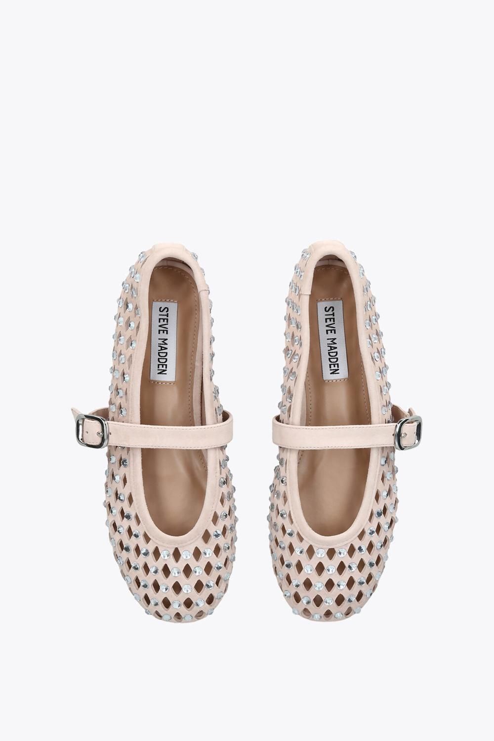 STEVE MADDEN Rerun Blush Suede' Suede Flats