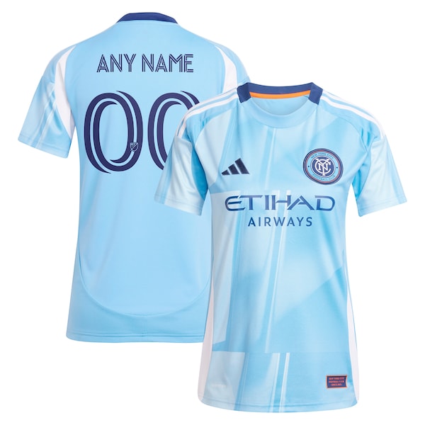 New York City FC adidas Women's 2025 The Excelsior Kit Replica Custom Jersey - Light Blue