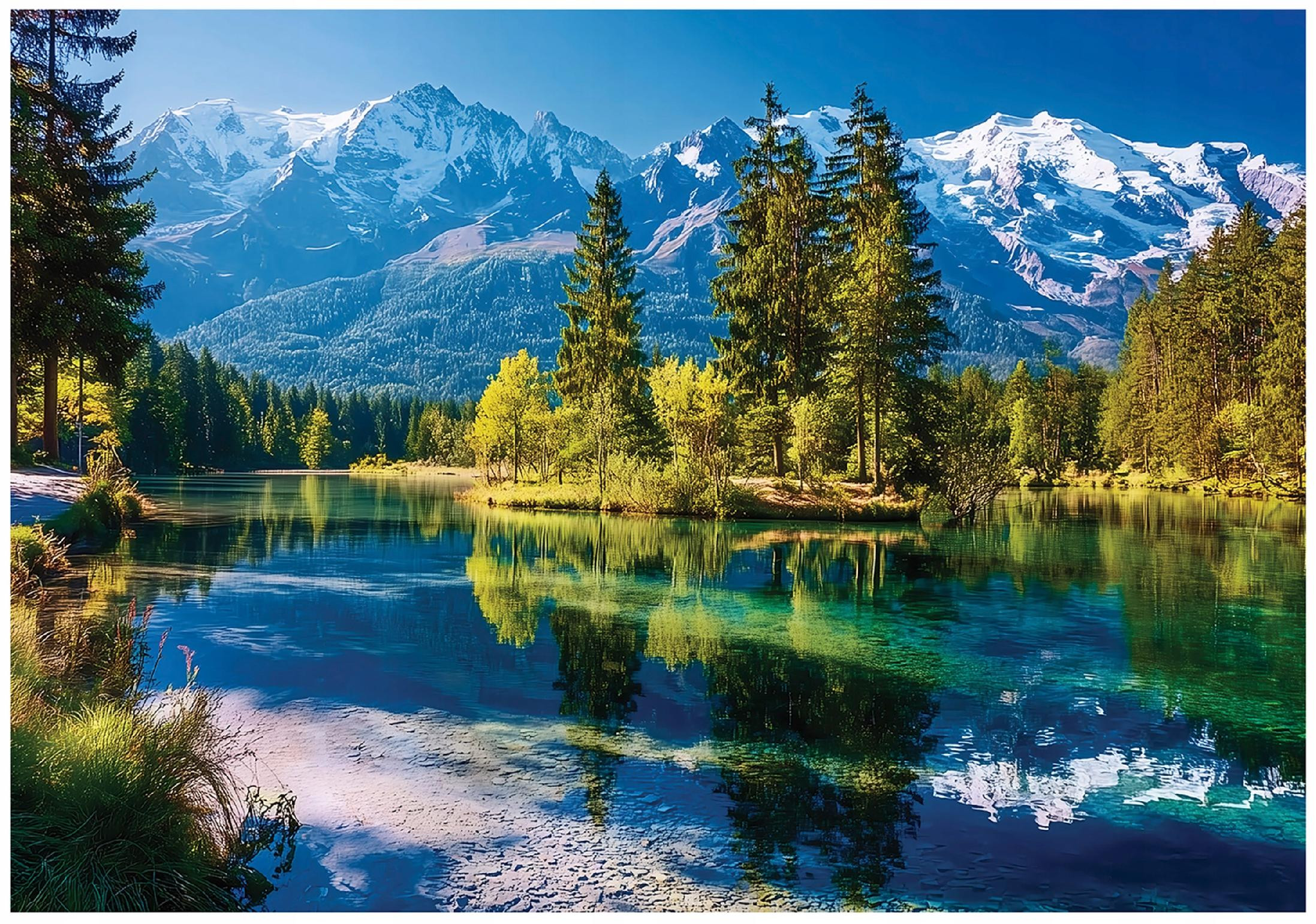 Fototapeta Góry Krajobraz Natura Jezioro Na Ścianę Sypialnia Salon 250X175