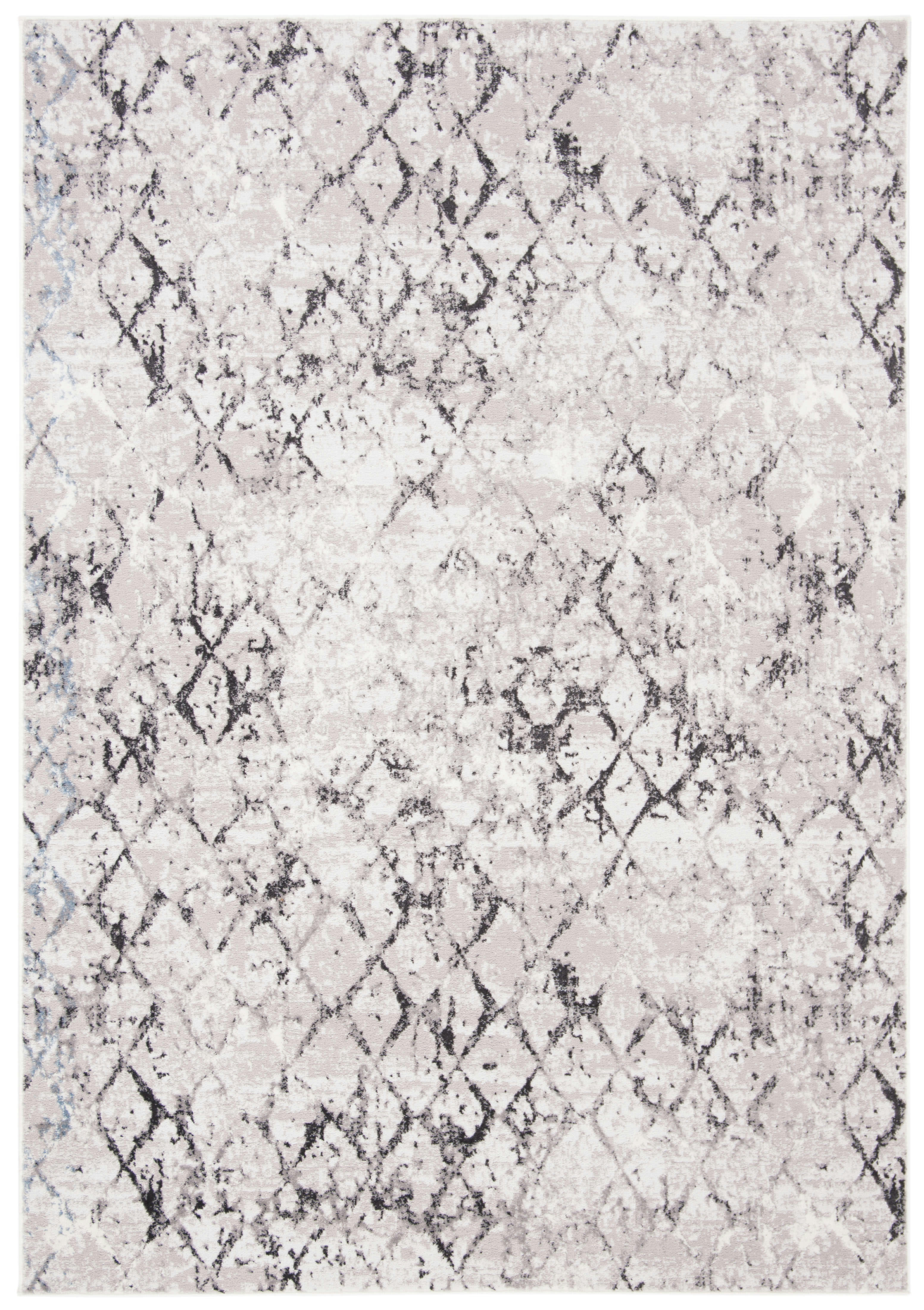 AMELIA - Tapis de salon interieur en gris & gris clair, 160 x 229 cm