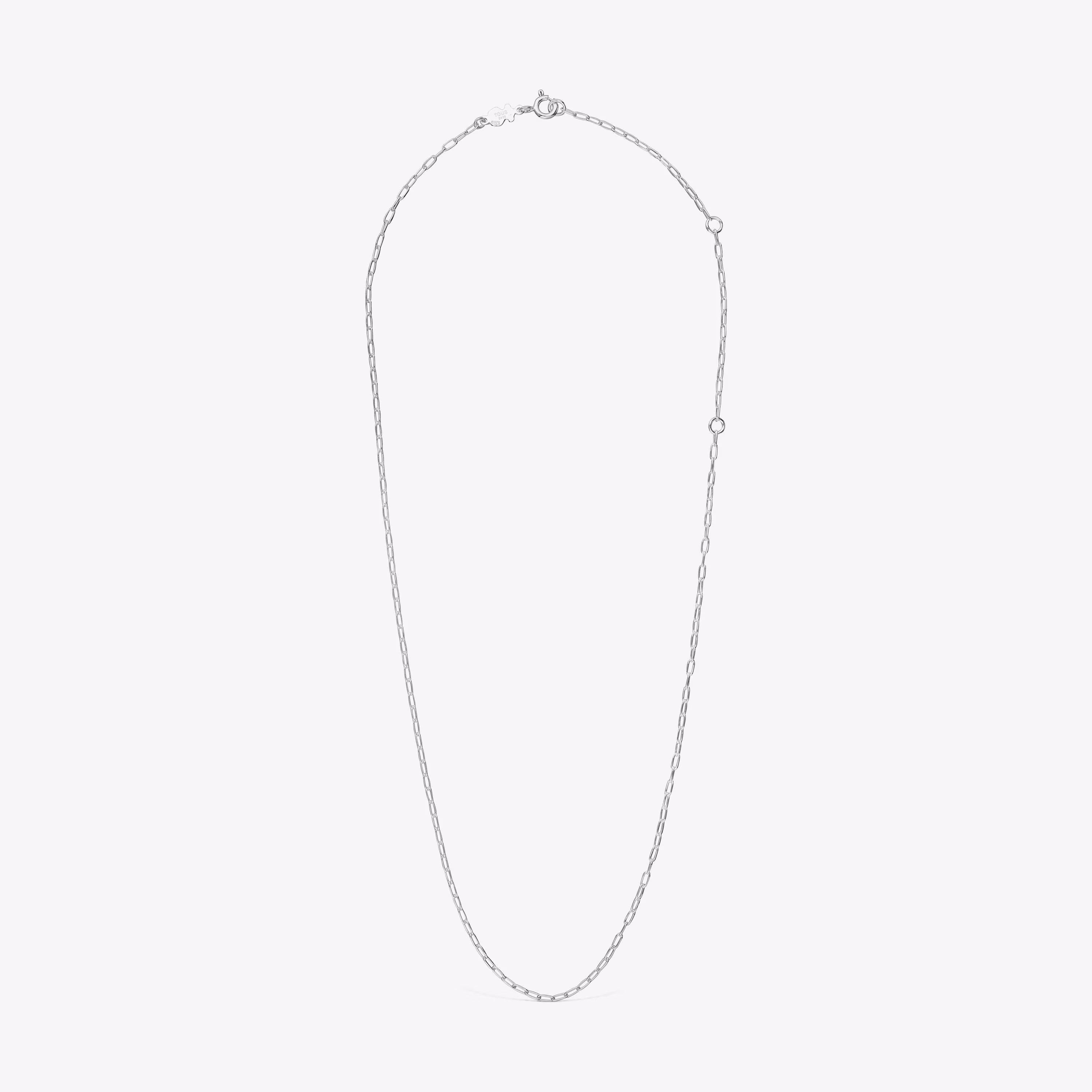 Gargantilla de plata con anillas ovales 50 cm TOUS Basics