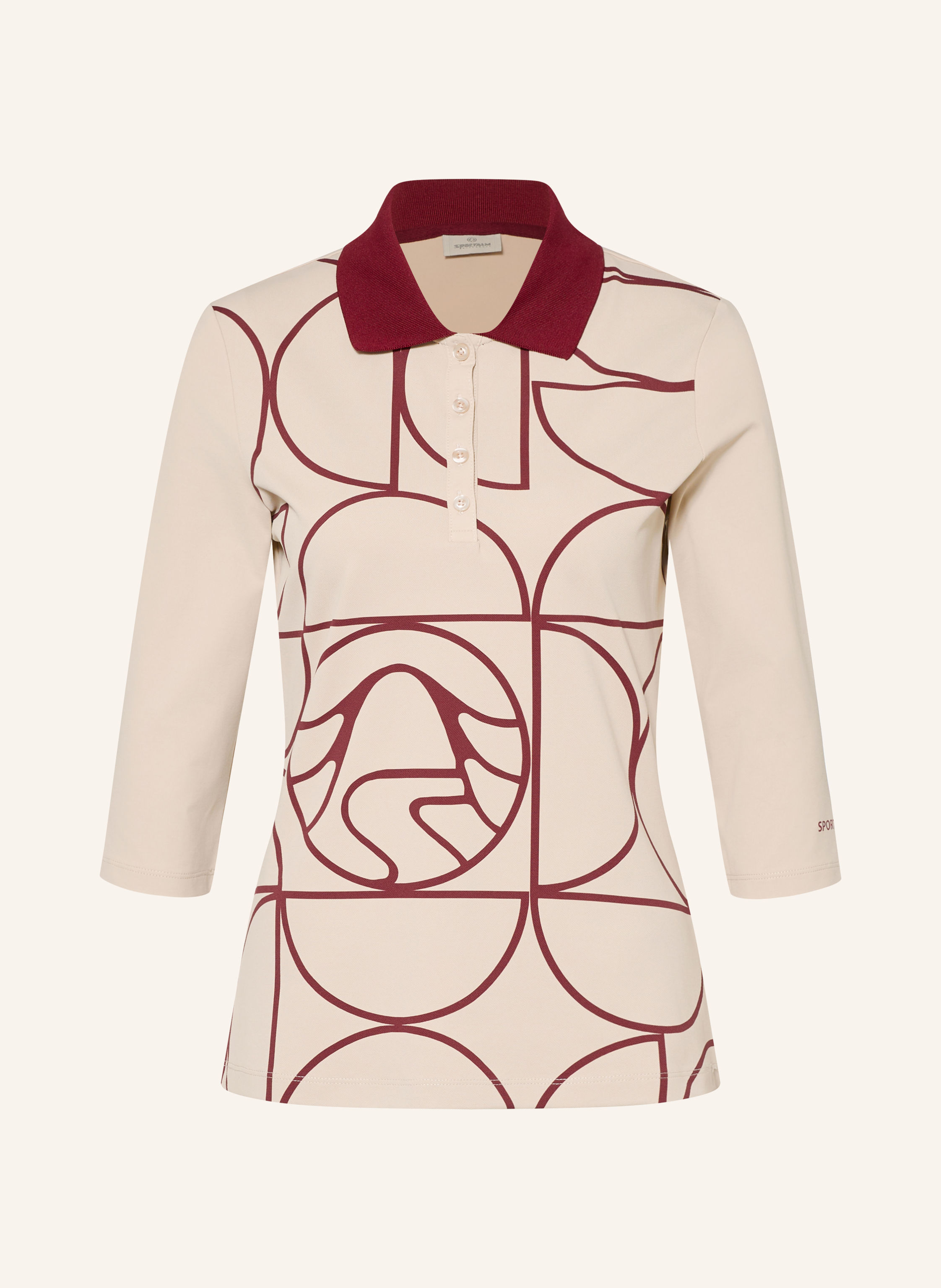 SPORTALM Funktions-Poloshirt mit 3/4-Arm
