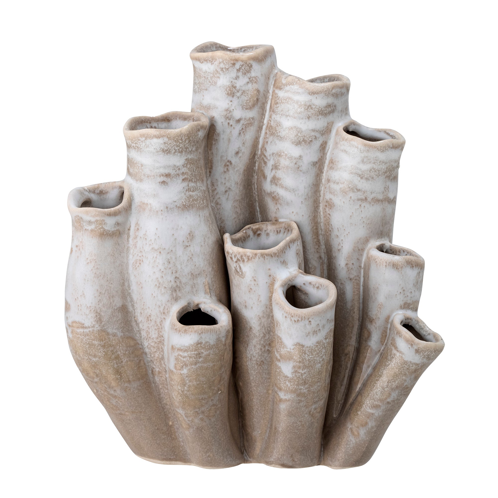 Bloomingville Saha Vaas - 18,5 x 16,5 x 13 cm - Naturel