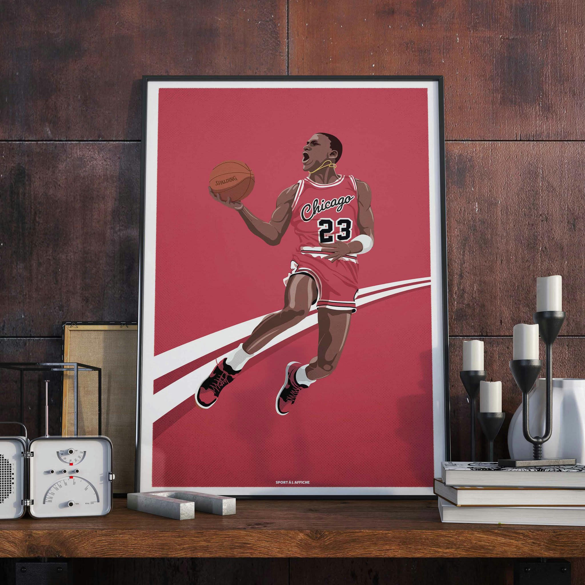 BASKET - Affiche Basket - Michael His Airness 40 x 60 cm