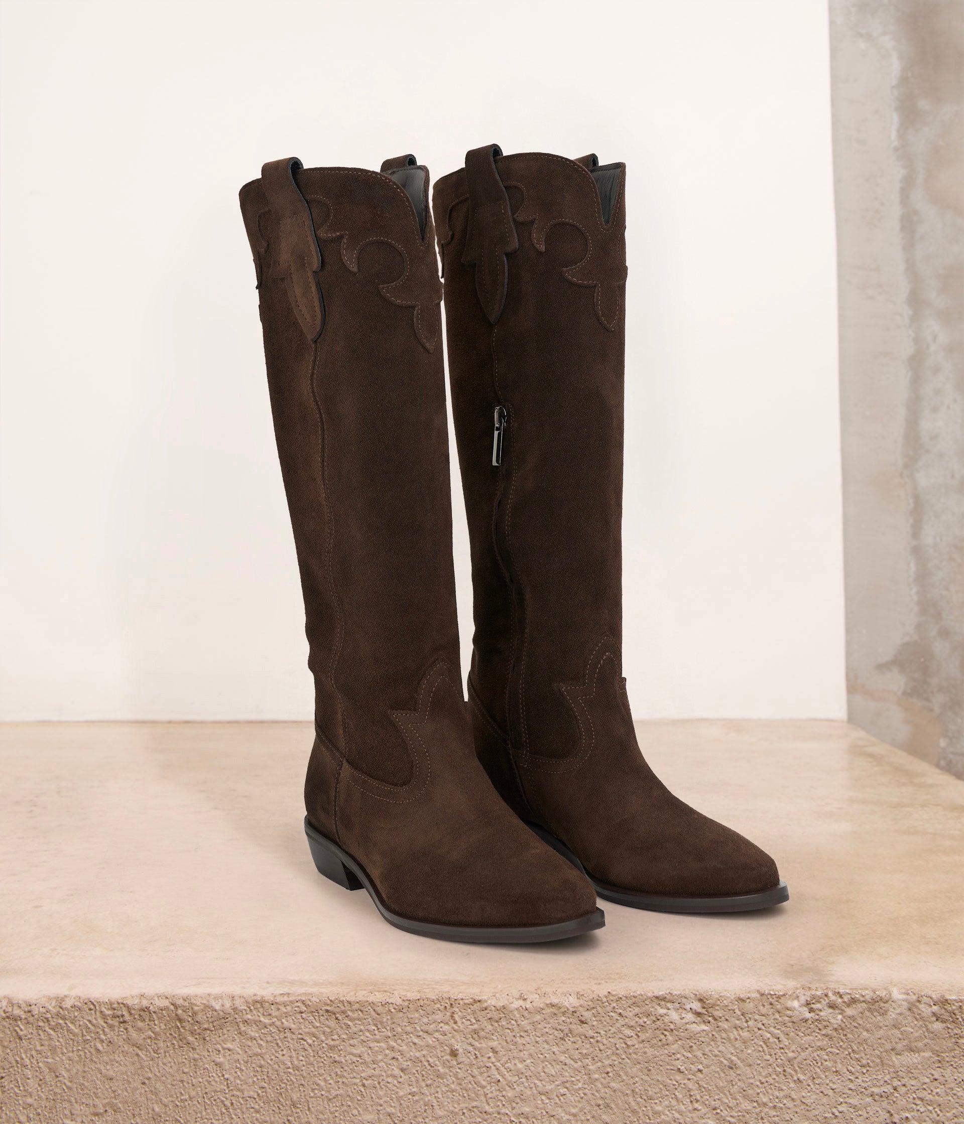 Bottes western chocolat Greta