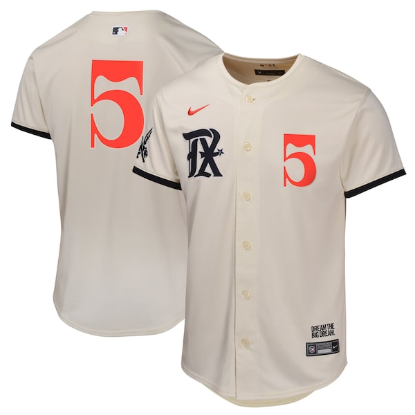 Corey Seager Texas Rangers Nike Youth City Connect Limited Player Jersey - Natural