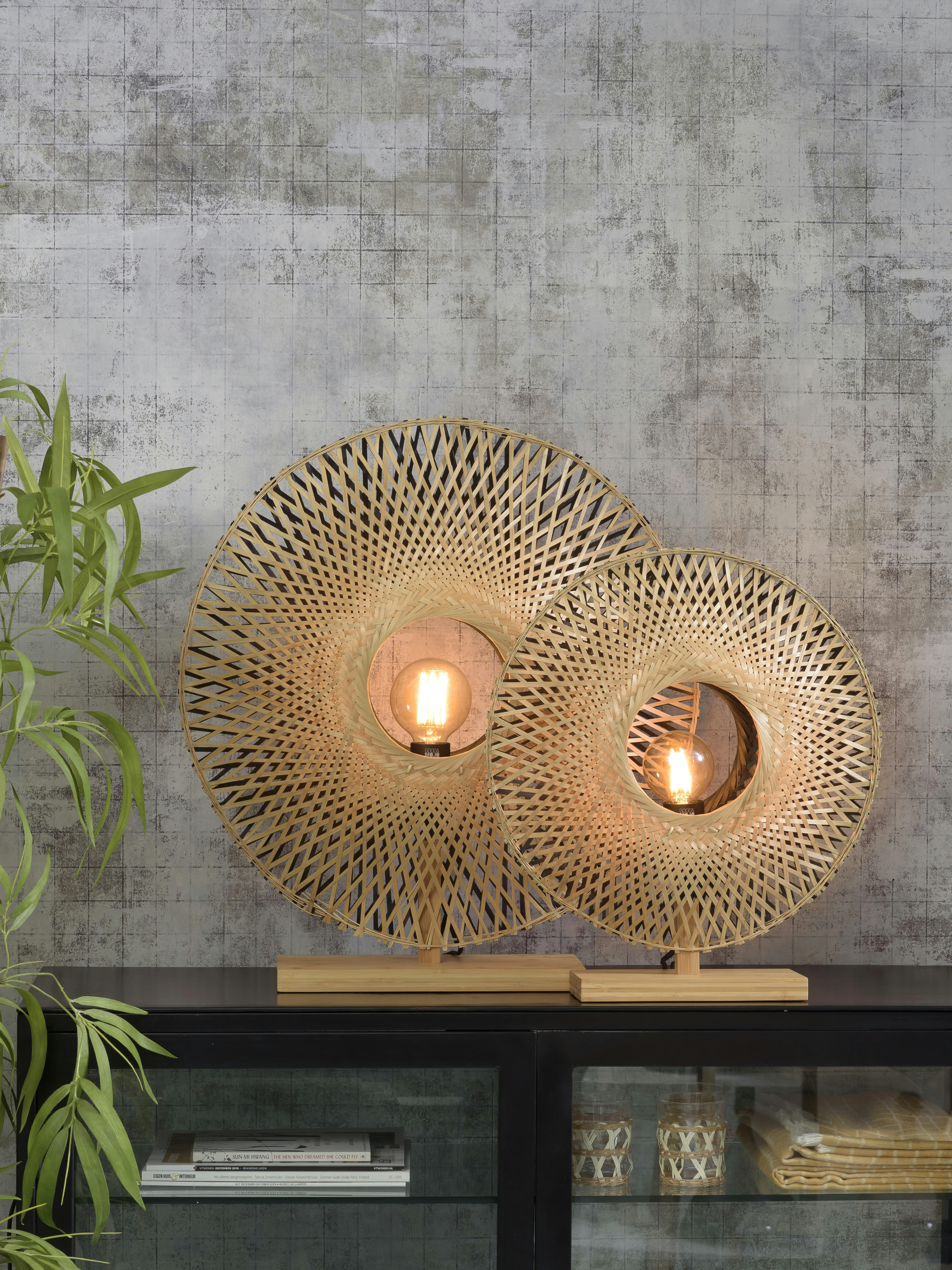 KALIMANTAN - Lampe de table en bambou H50cm