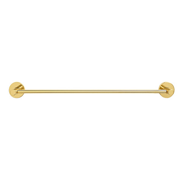 BALNEO - barre porte-serviettes en acier inox doré brillant - porte-serviettes 60 cm QUBE inoxydable - barre de salle de bain