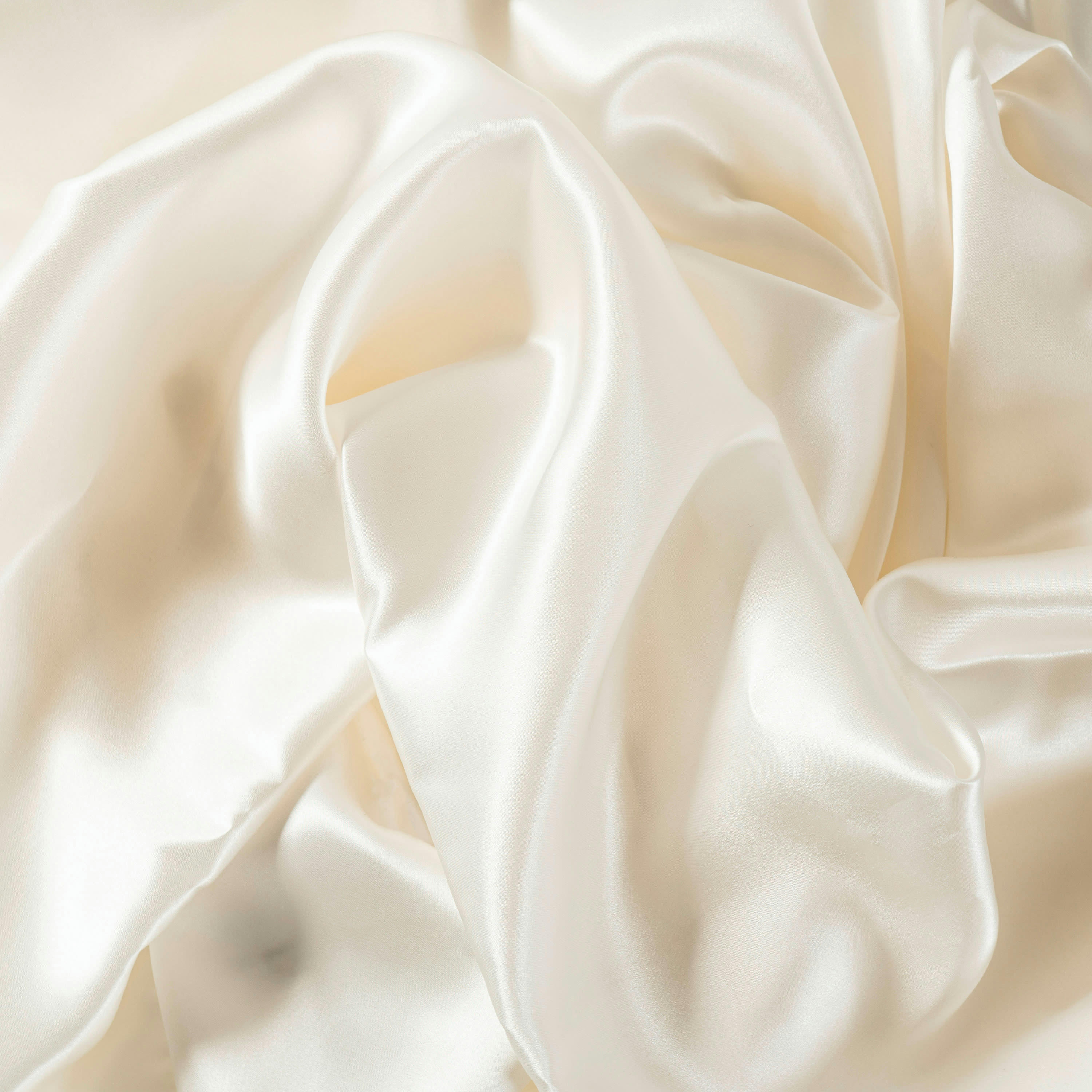 BEAUTE - Taie d'oreiller carrée soie de mûrier Beauté uni blanc 64 x 64 cm