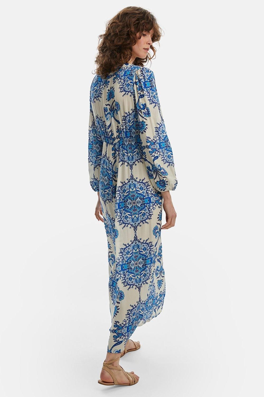 James Lakeland Printed Knot Midi Dess