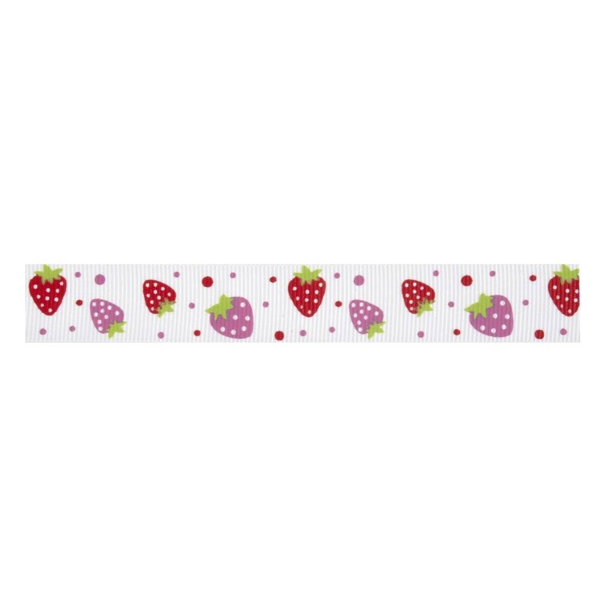 Strawberry Cotton Ribbon 20mm x 5m