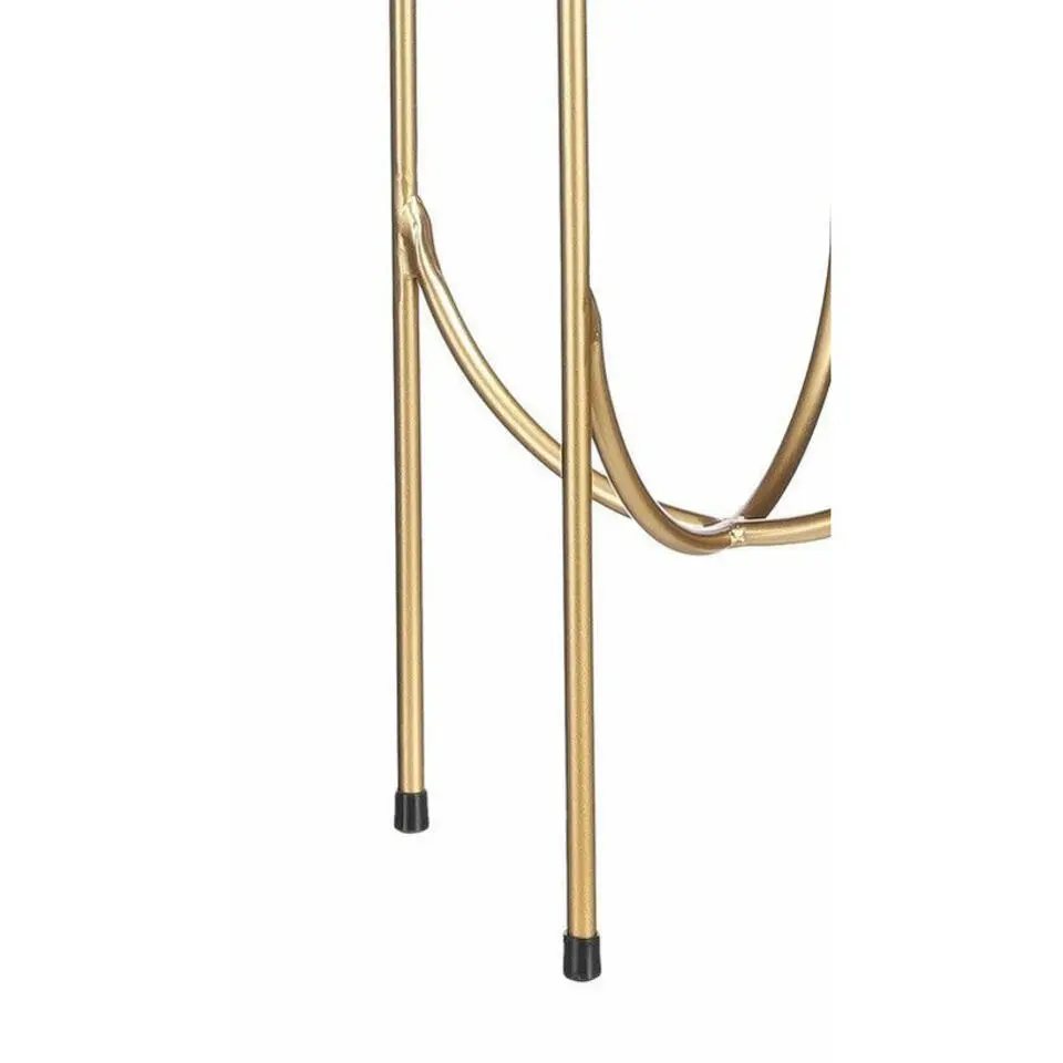 Mica Decorations bloempot plantenstandaard - goud -H40 x B16 cm