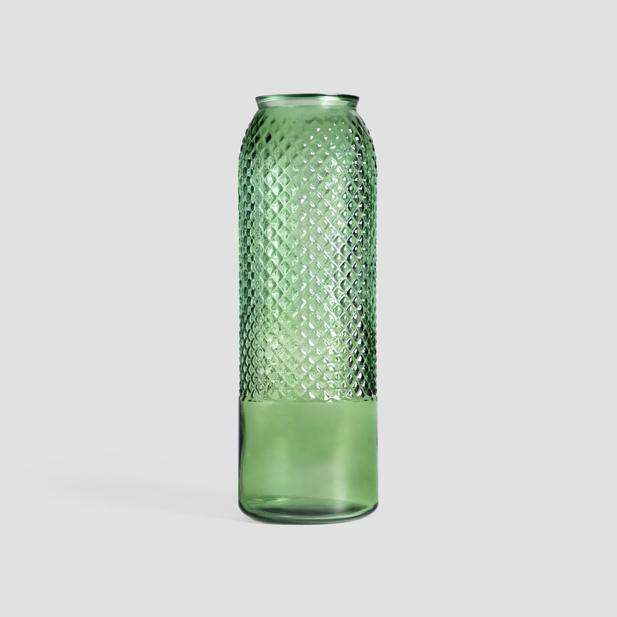 Wazon MIKKA zielony ze szkła z recyklingu 45 cm