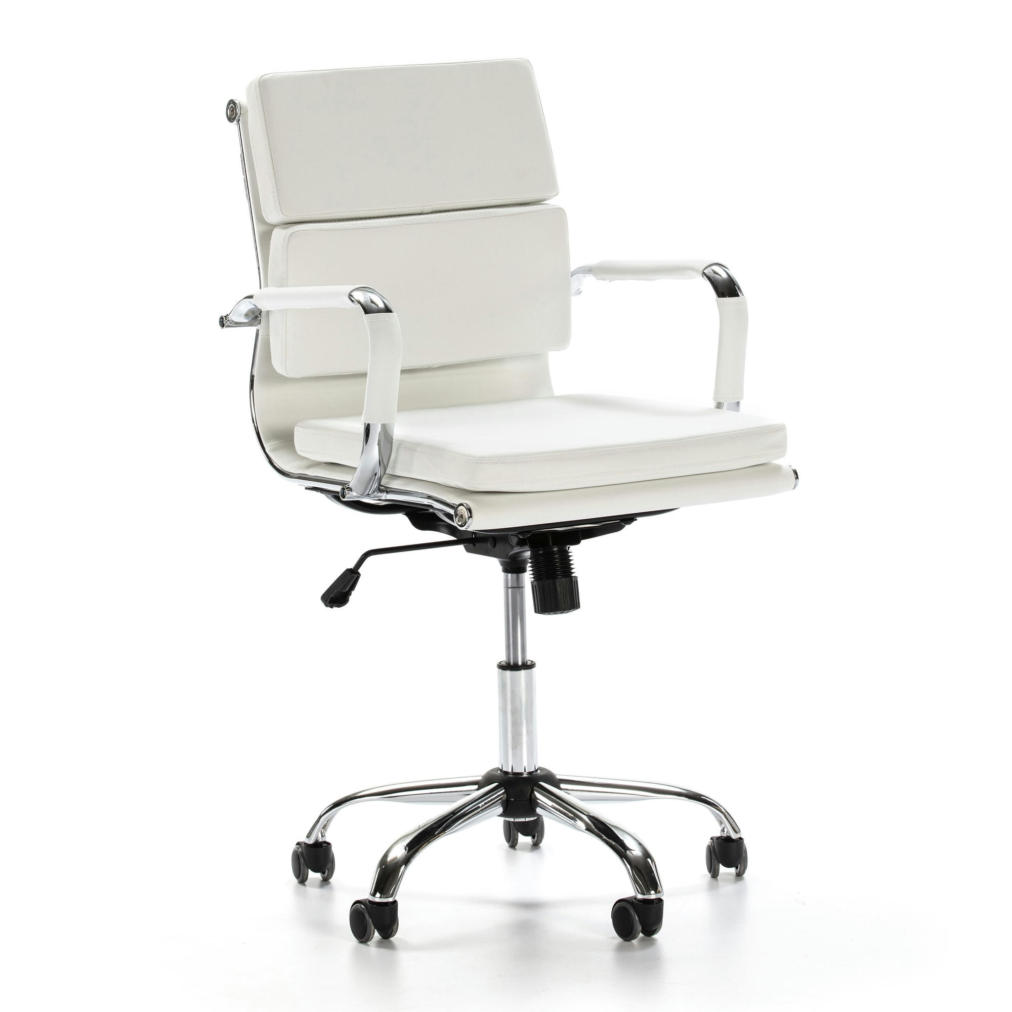FENIX - Fauteuil de bureau inclinable blanc, cuir synthétique