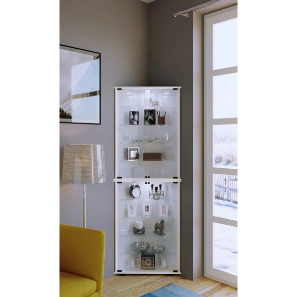 Vitrine »Vecko Maxi«, BxH: 67,5 x 176 cm, Holzwerkstoff/Glas