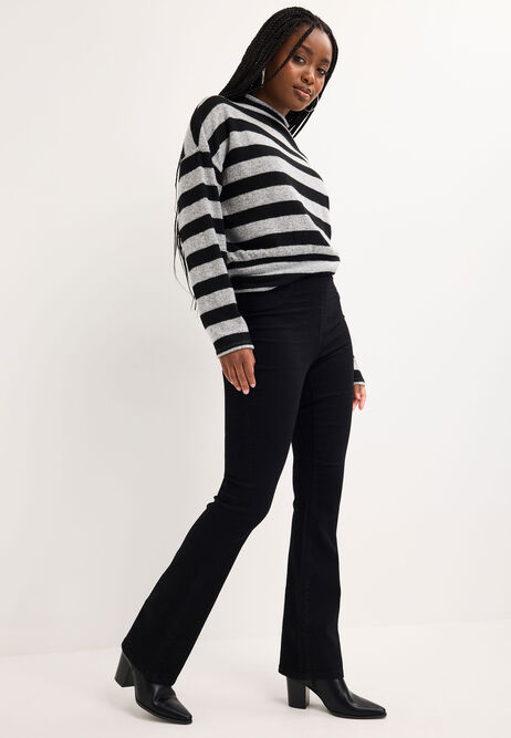 Womens Black Kate Bootcut Jeggings