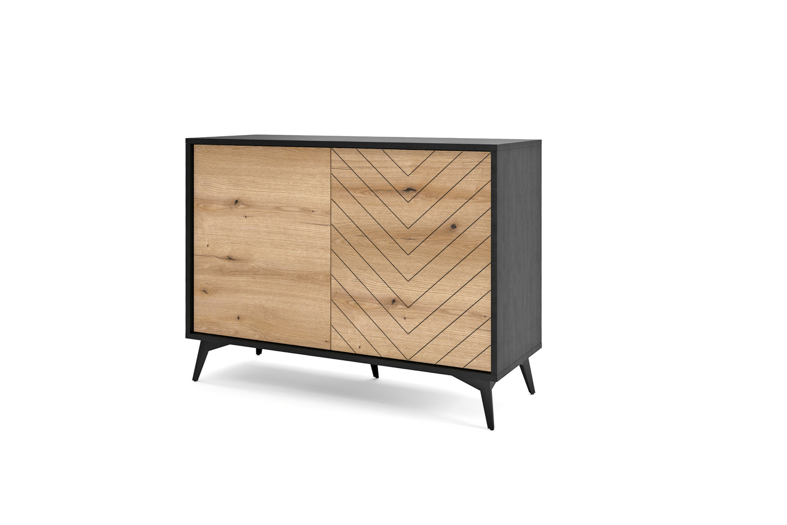 Dwudrzwiowa komoda Diamond K104 w stylu skandynawskim