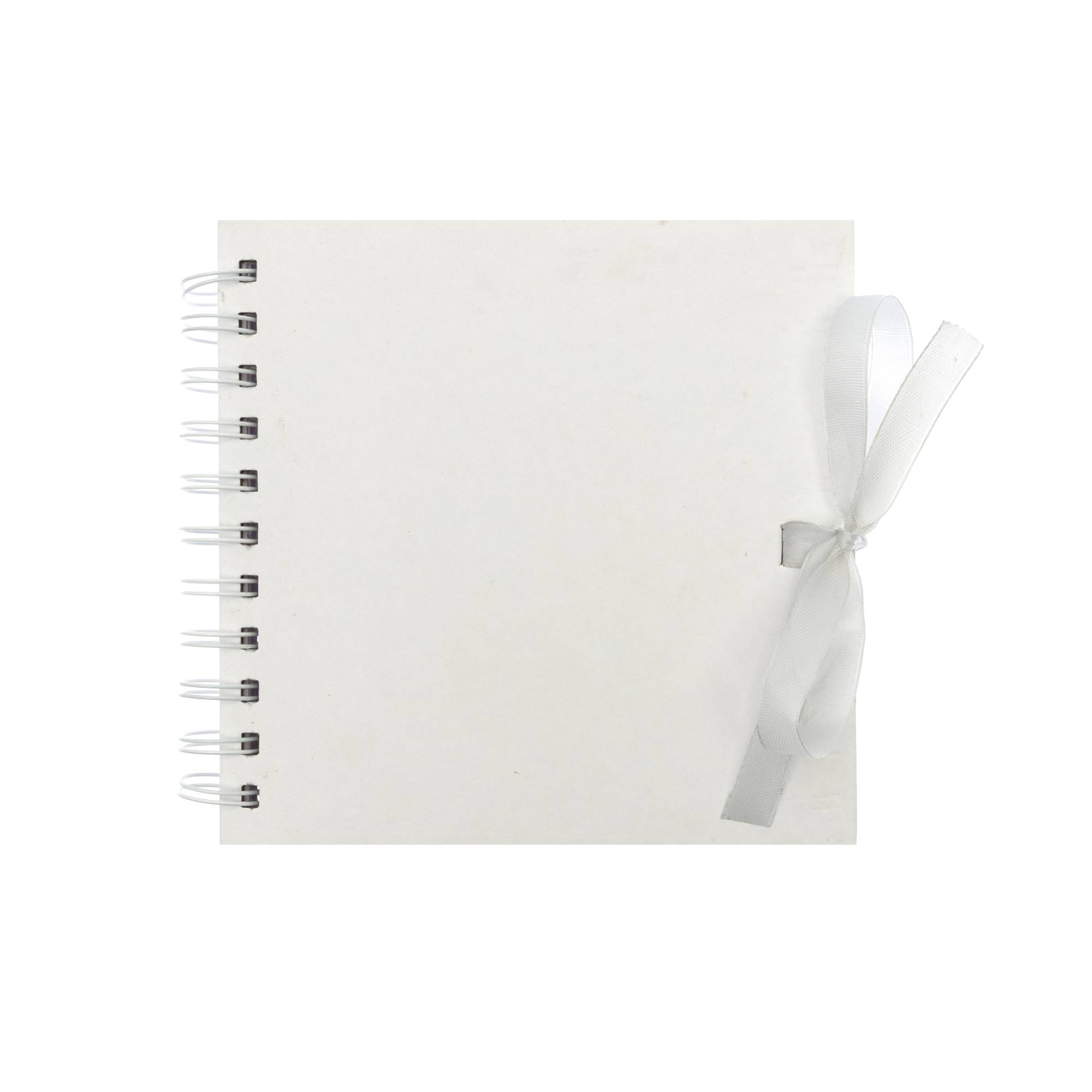 Spiral Bound White Scrapbook 6 x 6 Inches