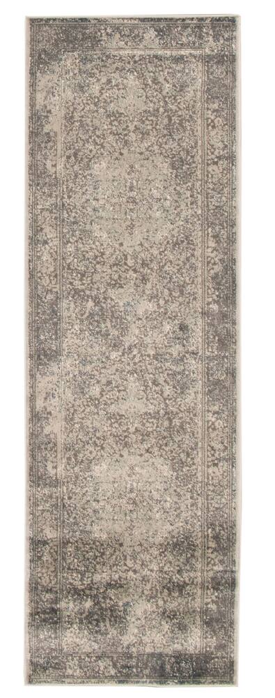 ECARPET Willow Indoor Area Rug/Runner, Grey, Assorted Sizes