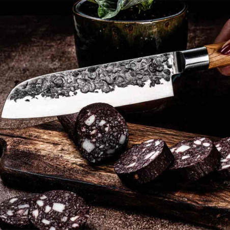 Couteau Santoku 18 cm Olive - Forged