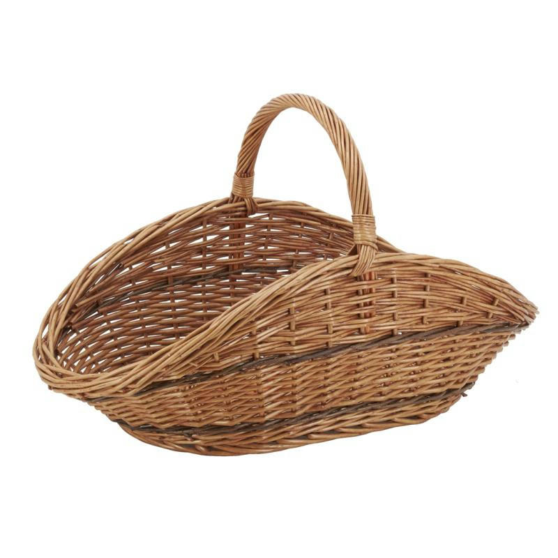 - Panier à bûches en osier buff
