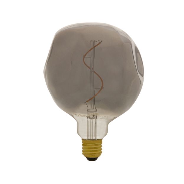 LÂMPADA LED ASSIMÉTRICA FILAMENTO G125 2W E27 127 220V LUZ AMARELA BRILIA