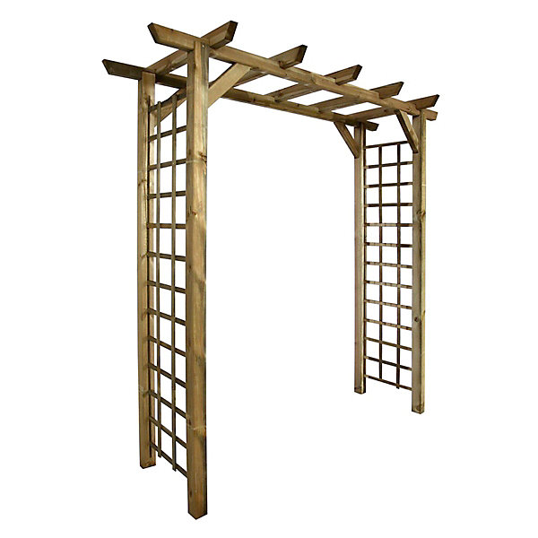 Arche de jardin Jasmin droite - marron