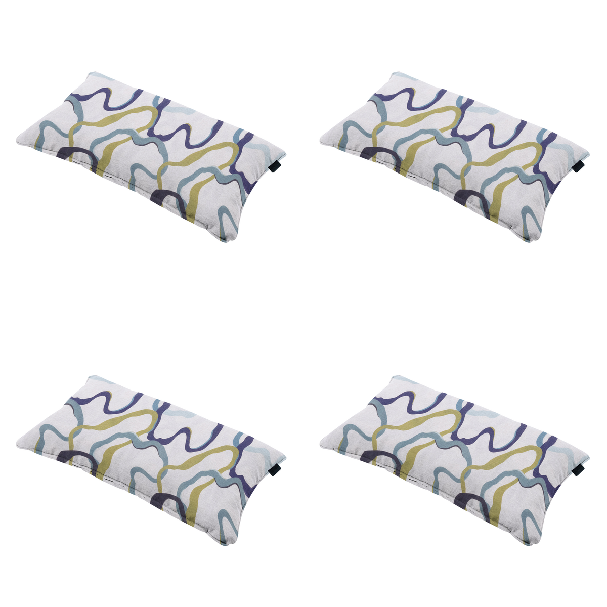 Madison sierkussen Blaze - multikleur - 30x50x10cm - set van 4