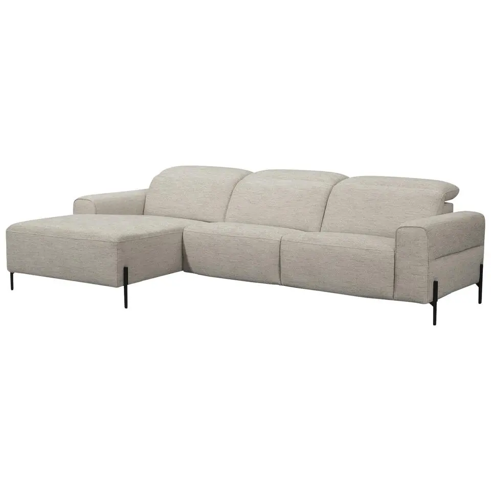 Hoekbank Dave links - lichtgrijs