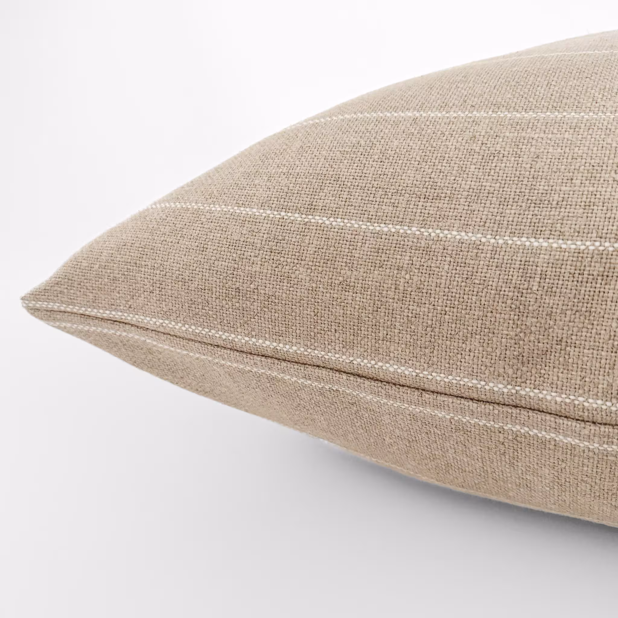 Antique Stripe Linen Pillow Cover, Authentic Belgian Linen, Neutral Cushions, Natural Fabric, HACKNER HOME