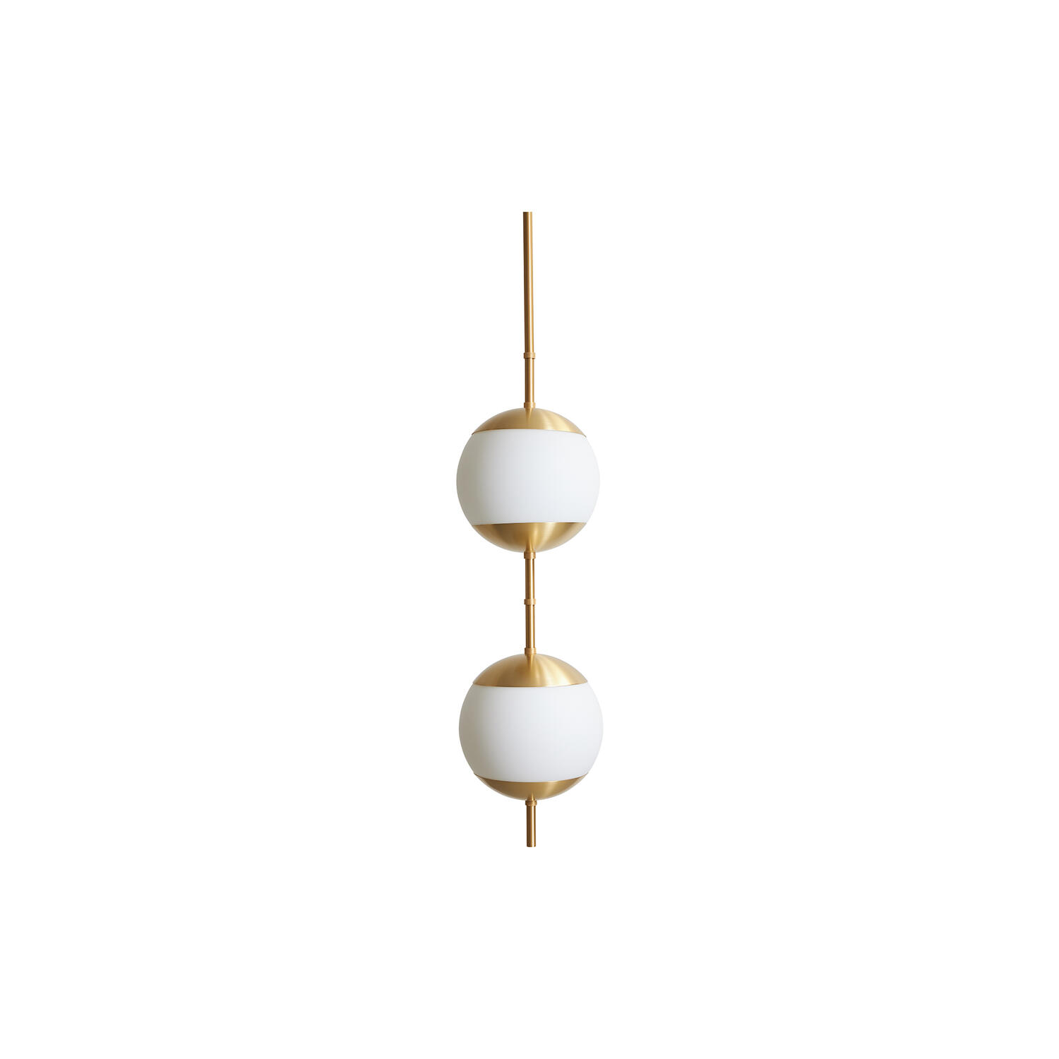 Monroe 2 Ceiling Light, brass/opal