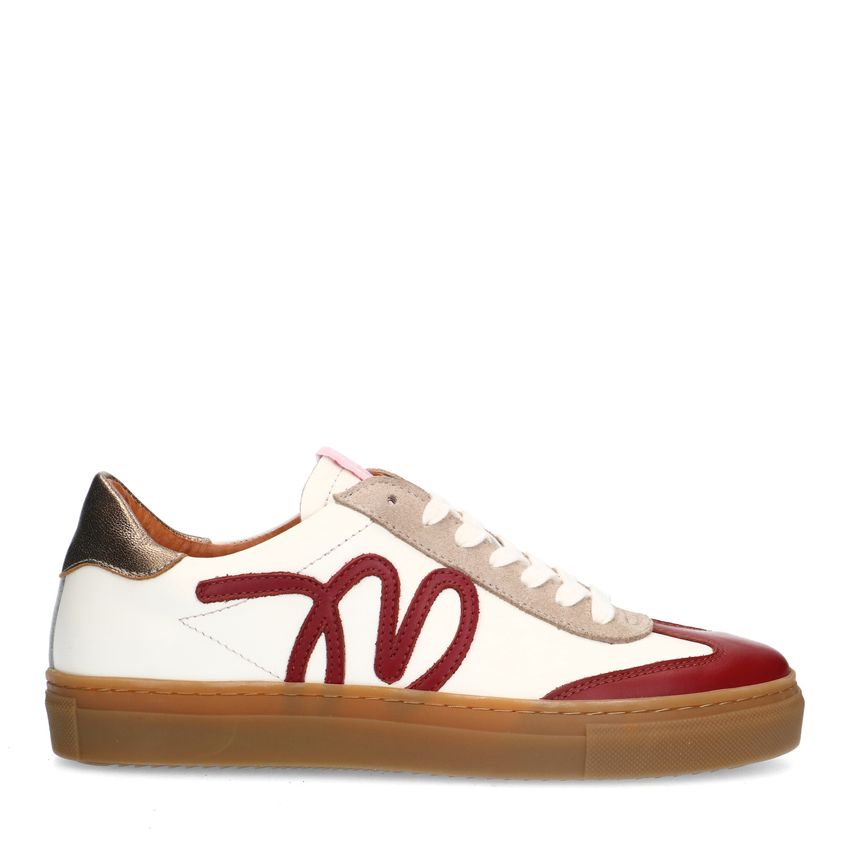 MANFIELD X PINK RIBBONRoze leren Pink Ribbon sneakers