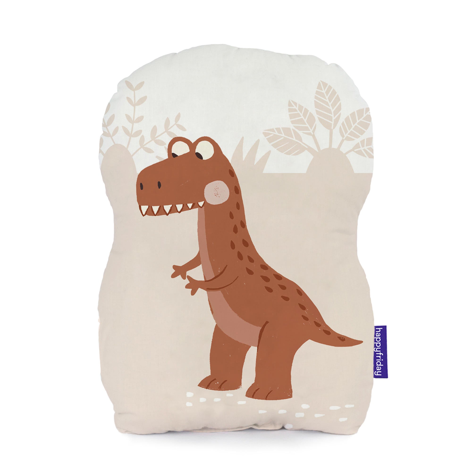 Dino family Kussen 40x30 cm Moshi Moshi, Veelkleurig, 100% Katoen (bui