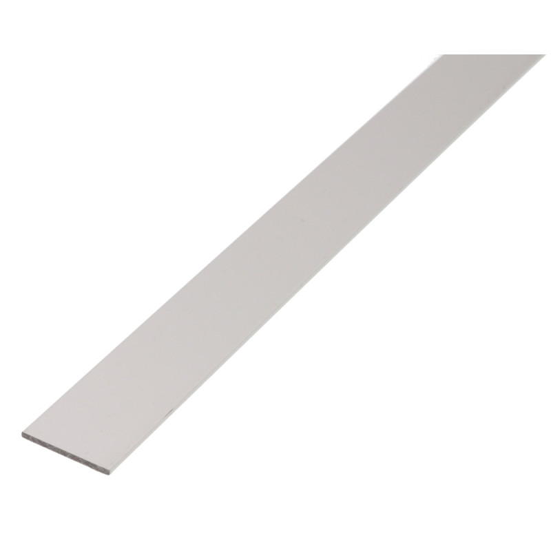 Profilé plat en aluminium anodisé 15 x 2 mm 2 m ALBERTS