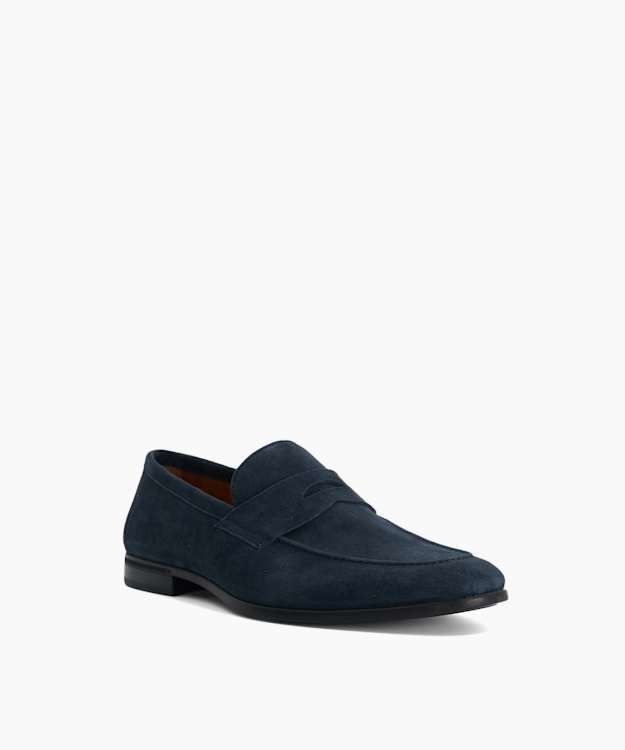 Barclays Navy - Suede Loafers