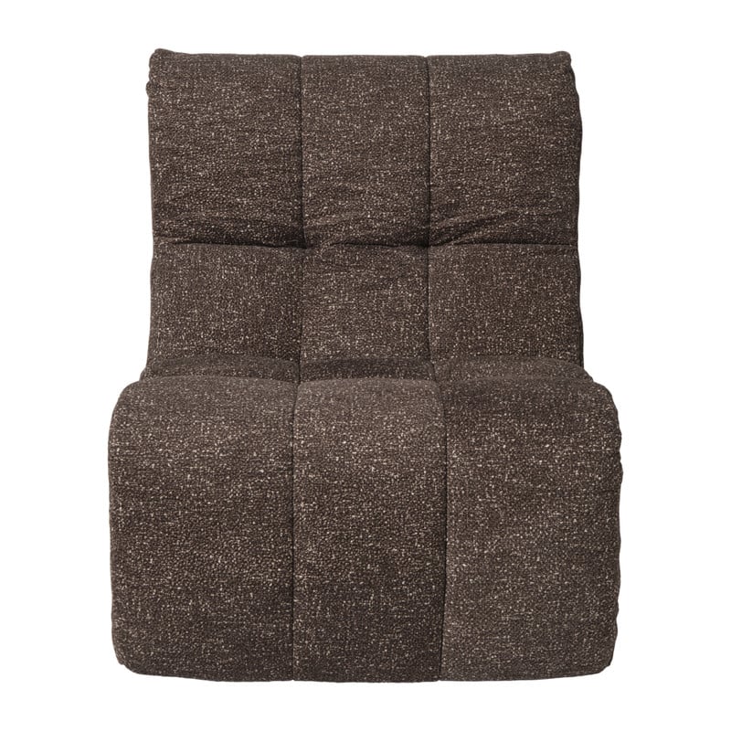 Fauteuil chenille chunk - donkerbruin - 87x72x66 cm