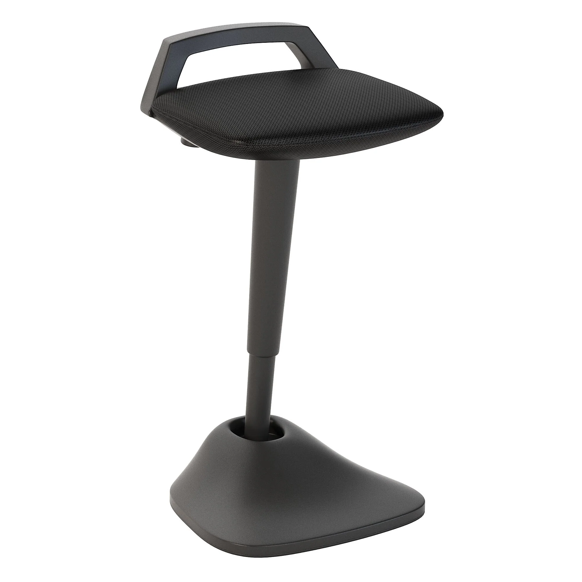 Bush Business Thrive Adjustable Standing Desk Stool in Black Mesh