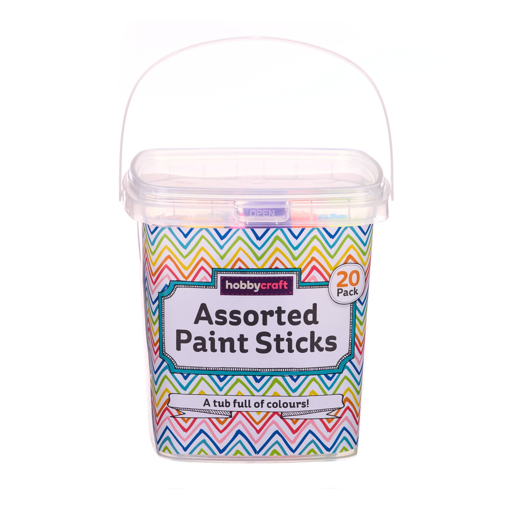 Assorted Paint Sticks Tub 20 Pack