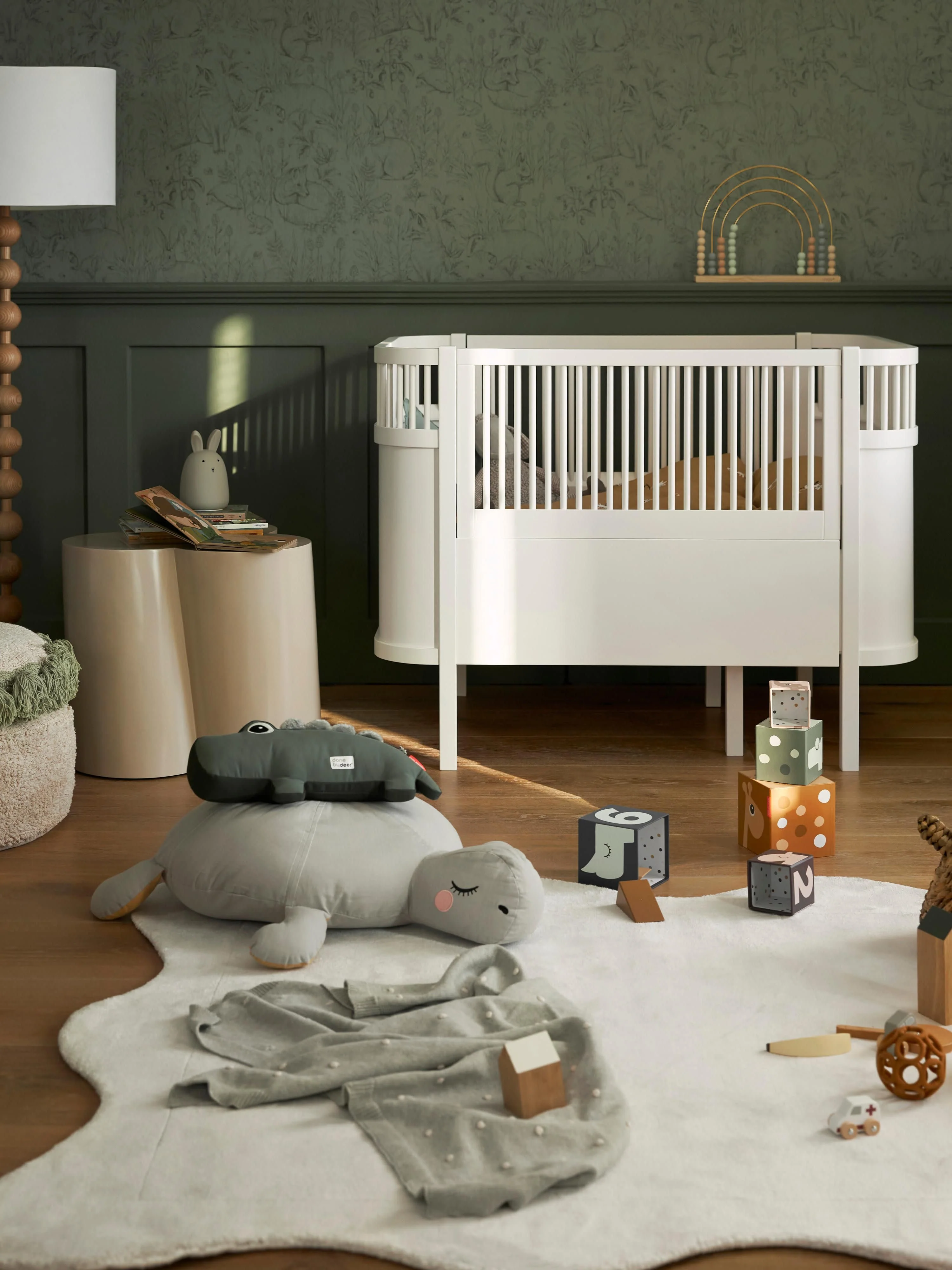 Verlängerbares Babybett Baby & Junior aus Birkenholz, 70 x 110/150 cm