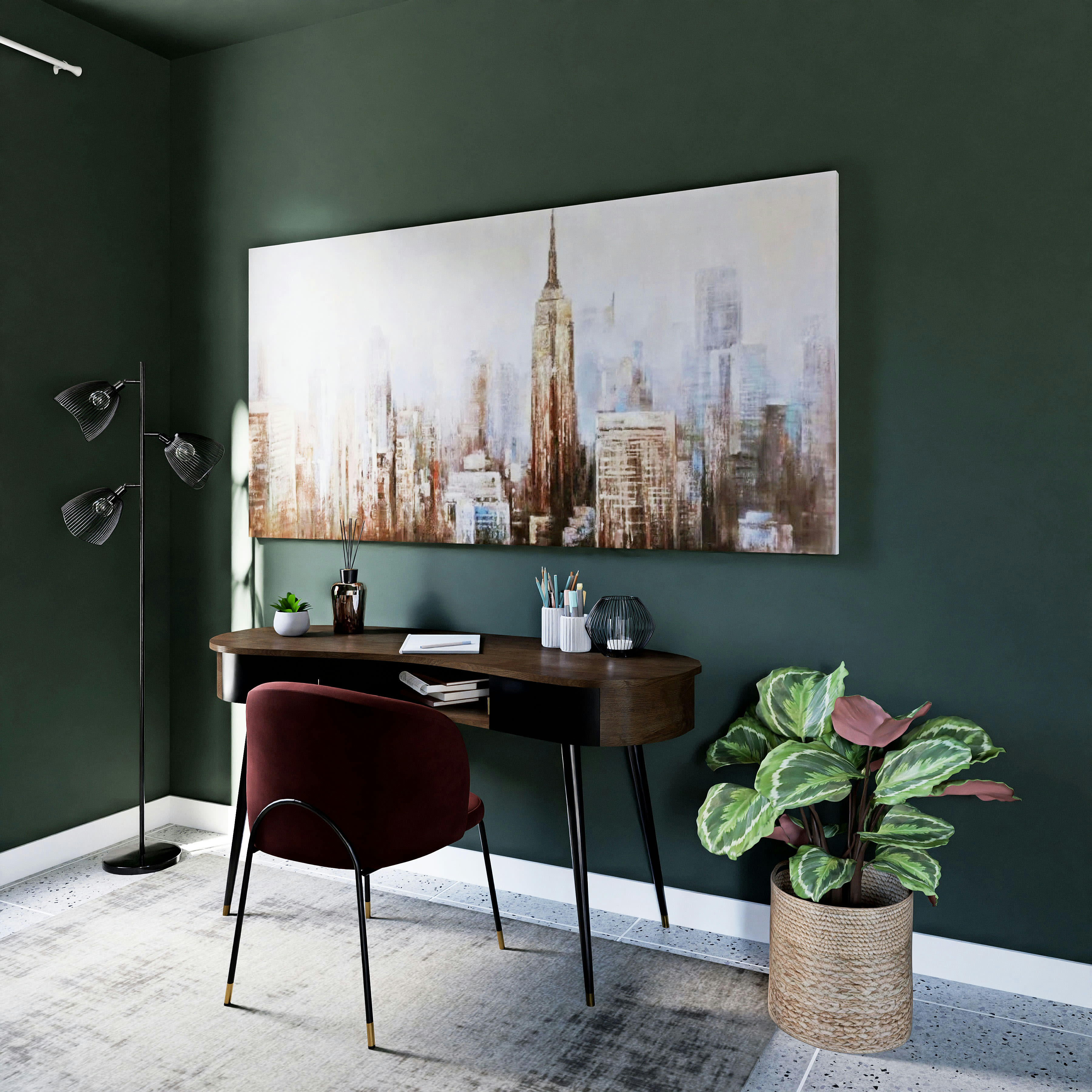 ALAN - Toile peinte New York 200x100