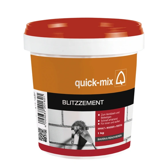 Blitzzement, 1 kg, für außen und innen