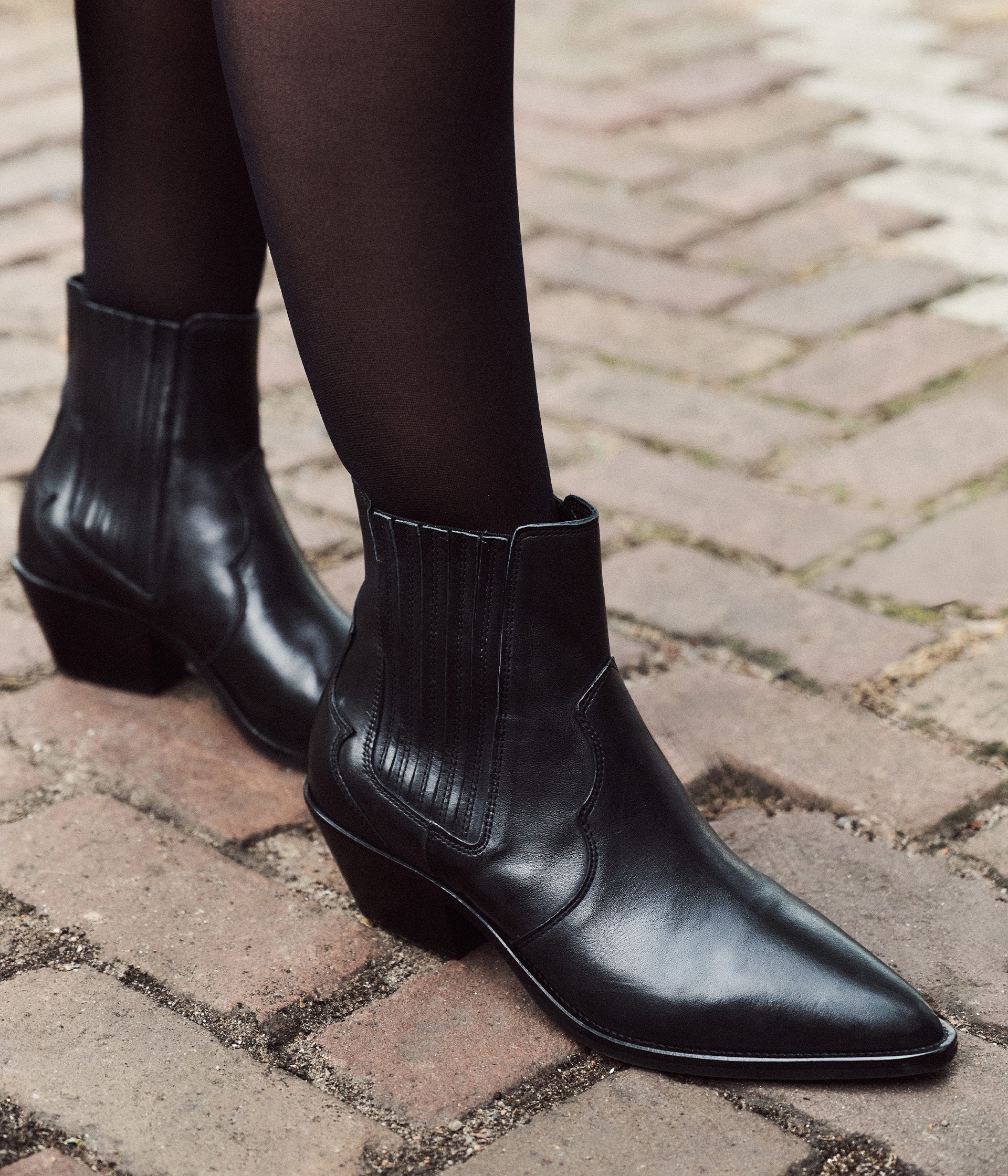 Boots western noires Travis