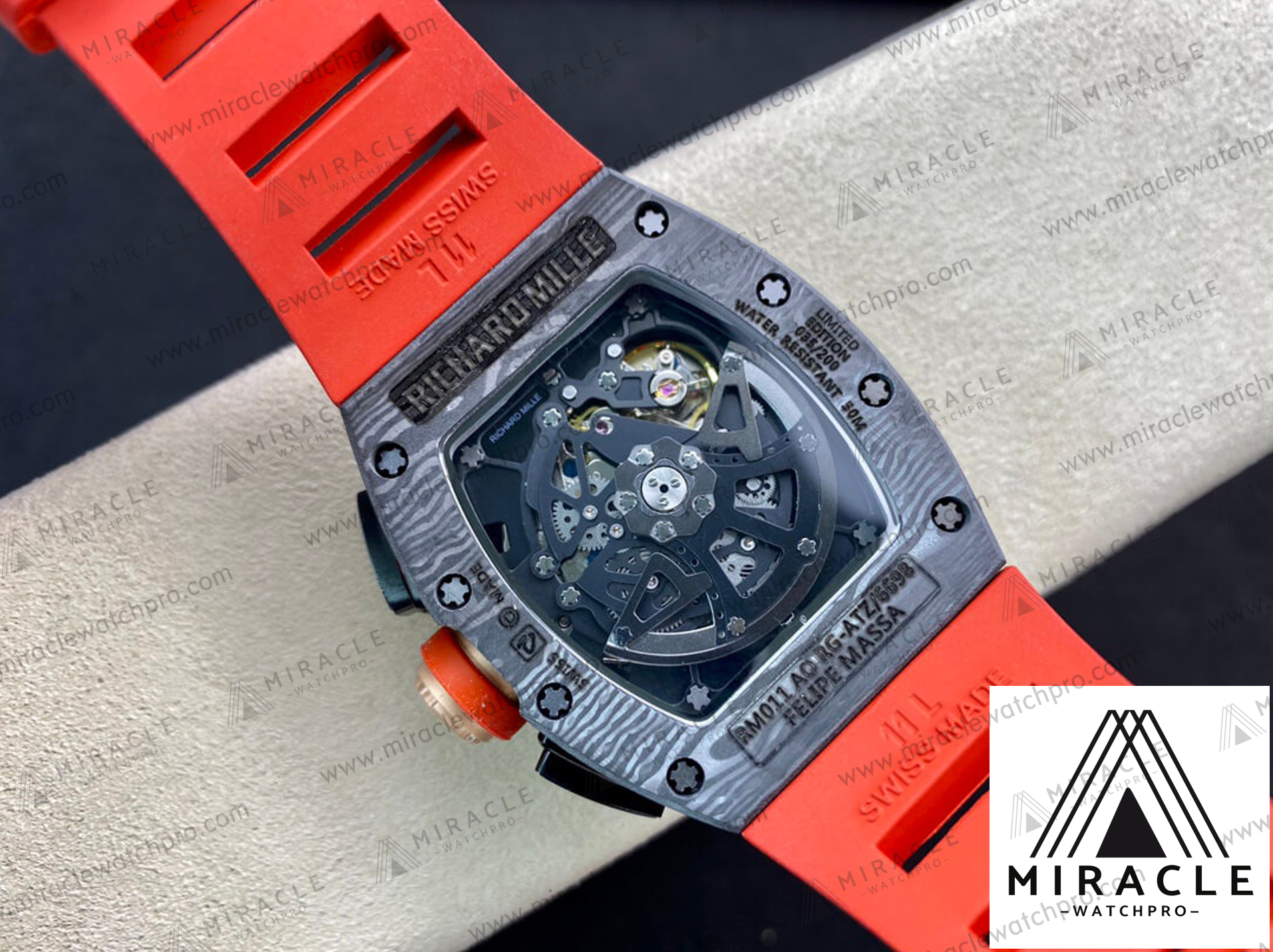Replica Watch-RICHARD MILLE-ref.RM011-Elite Clone-42mmx51mm