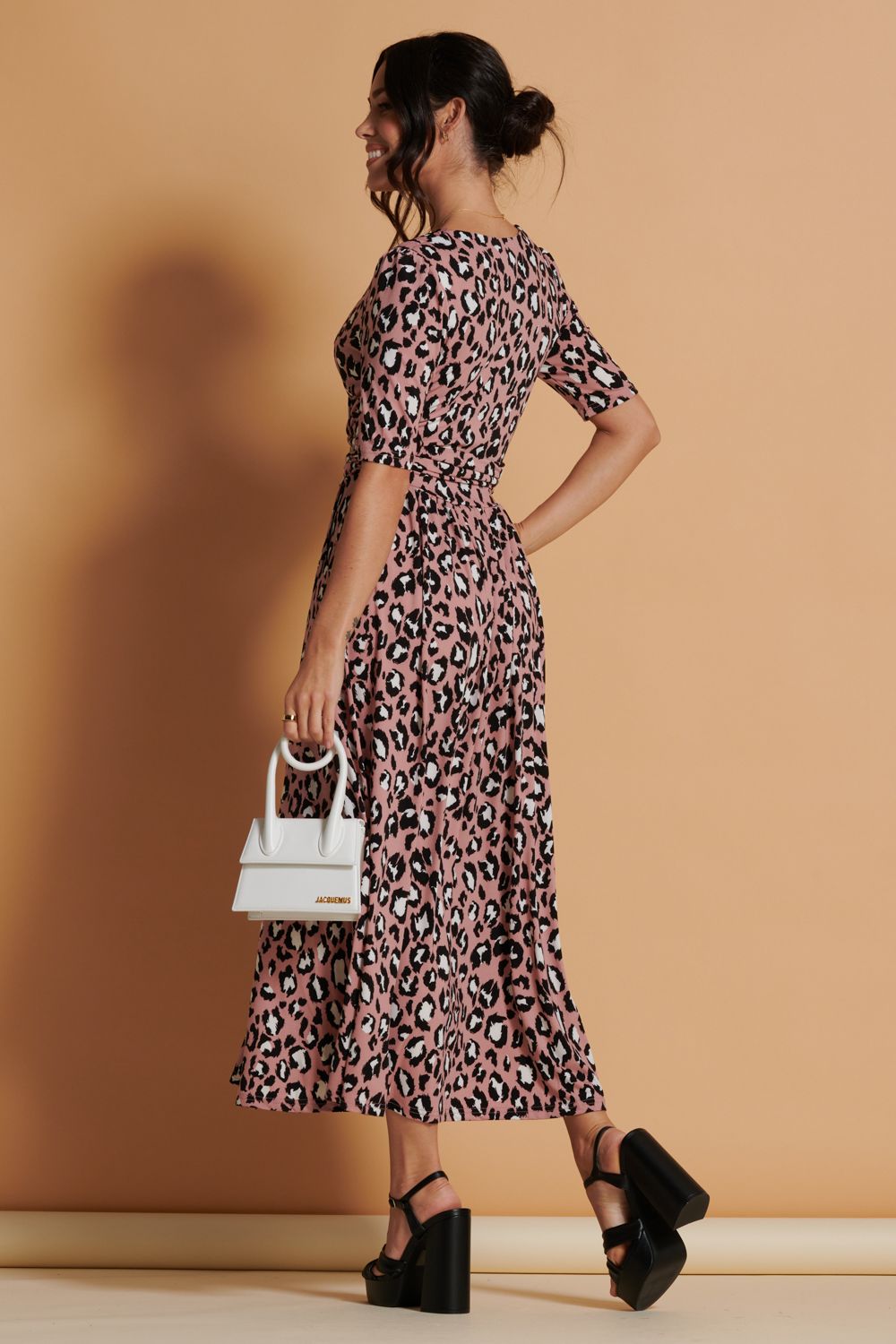 Jolie Moi Josie Animal Print Maxi Dress